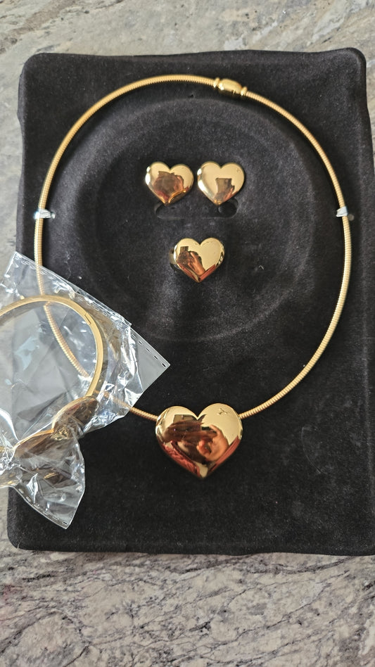 Complete Heart Jewelry Set