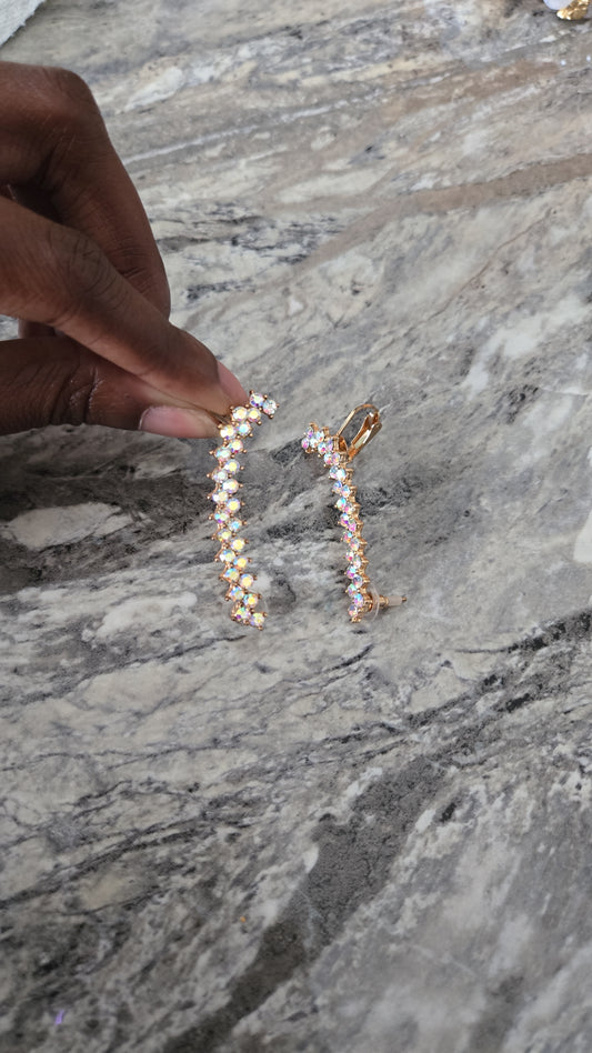 Sparkly Gold Ear Cuff Set