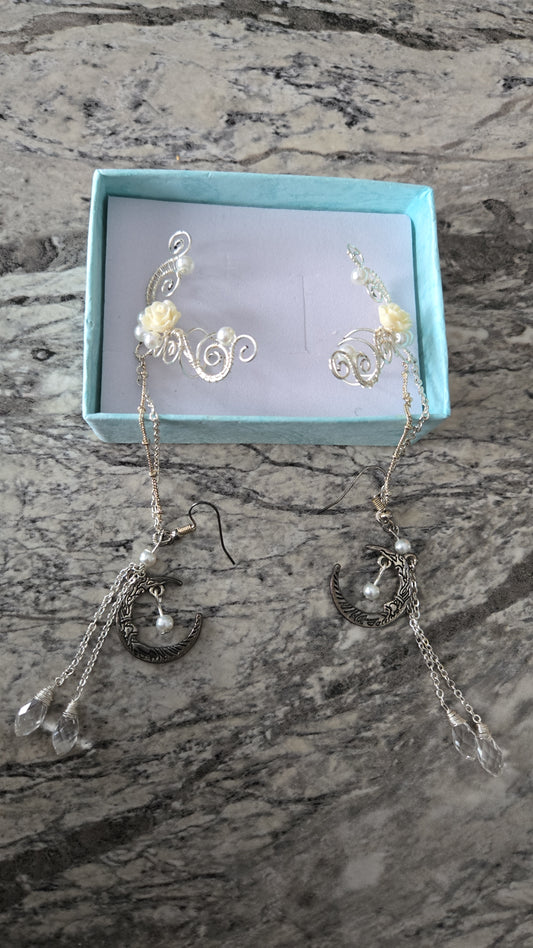 Ear Cuff and Earring Combination