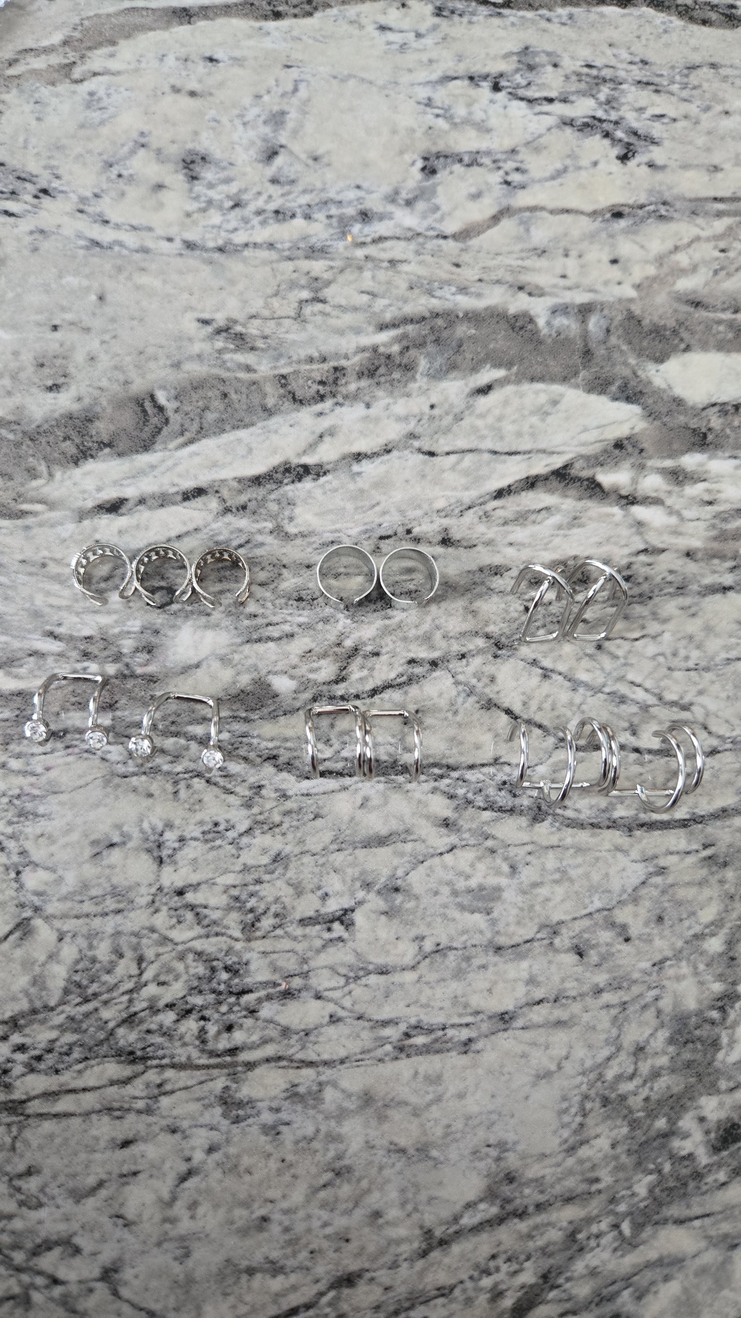 Silver Mini Ear Cuffs