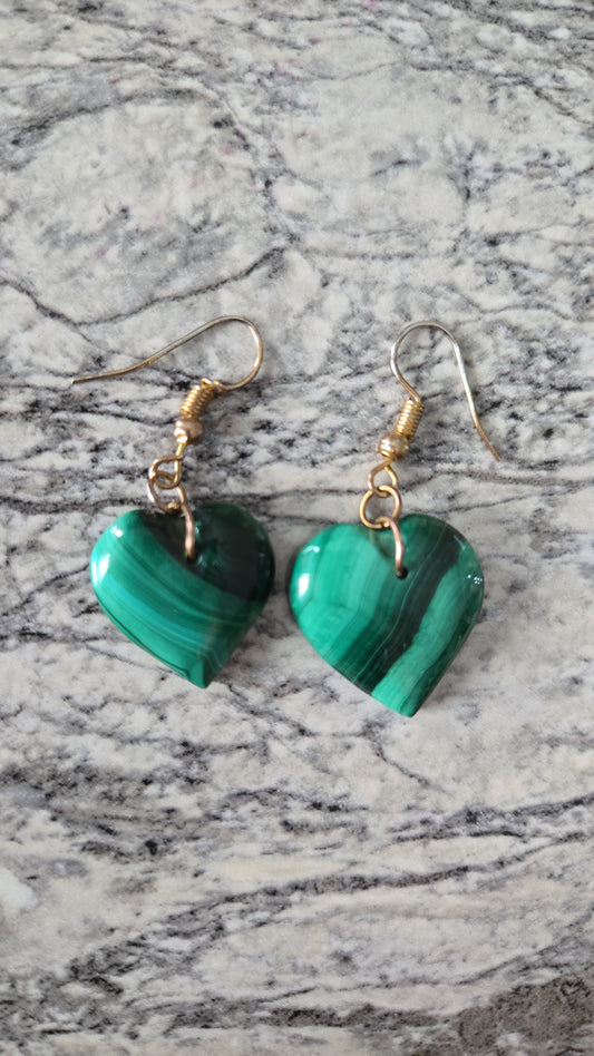 Malachite Earrings