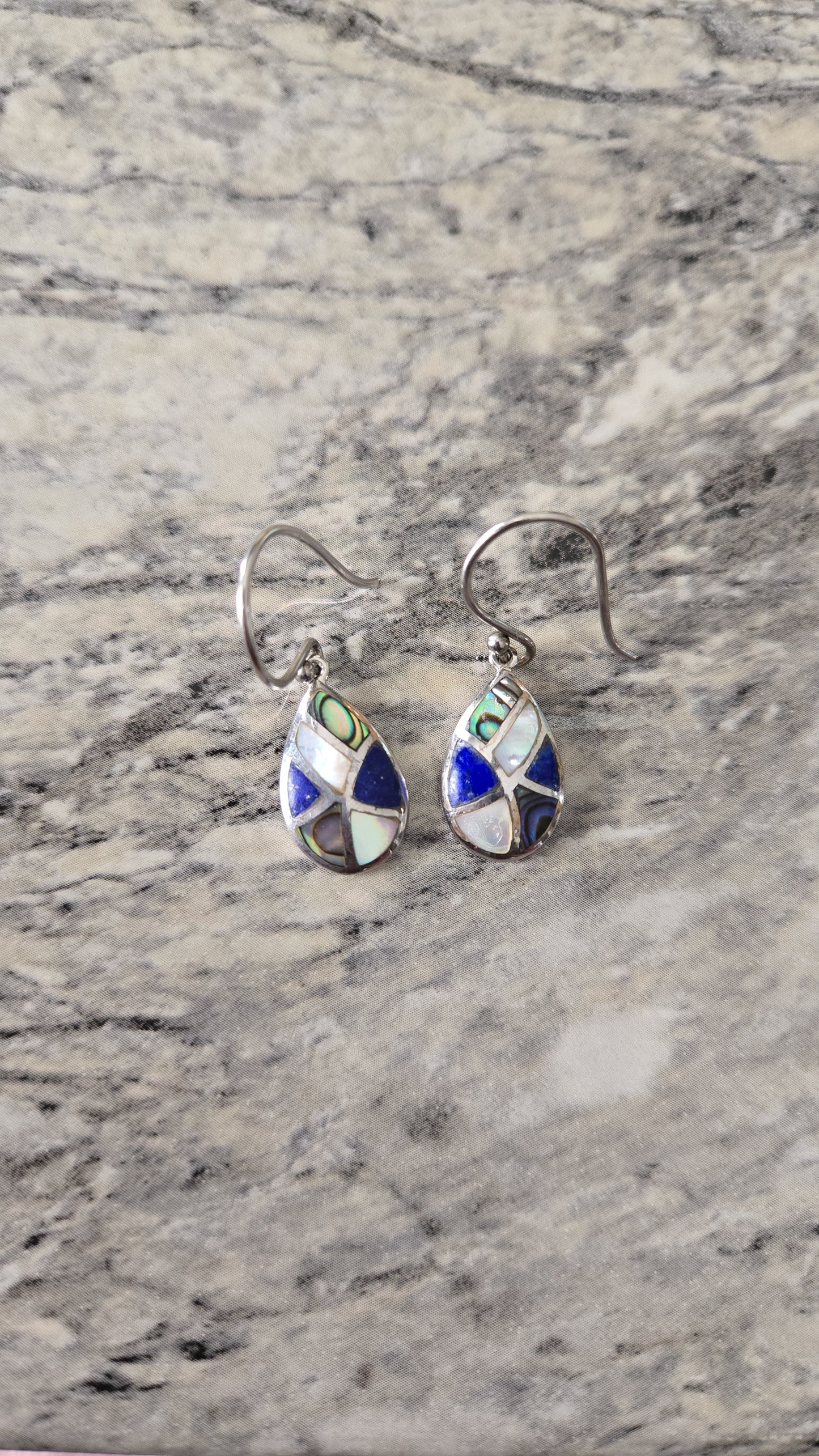Blue Multicolor Mini Earrings